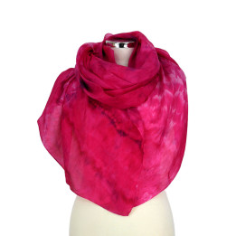 Magenta Purple Pink Oversized Silk Scarf – Magnolia