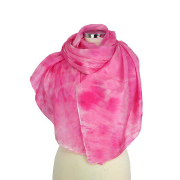 Pale Pink Oversized Silk Scarf – Rose