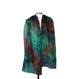 Multicolour Silk Scarf – Crazy Rainbow | Heron Design Studio