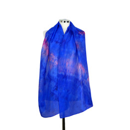 Electric Blue Silk Scarf – Cornflower | Heron Design Studio