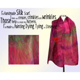 Dark Multicolour Square Silk Scarf – Nebula | Heron Design Studio