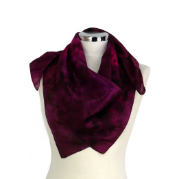 Burgundy Square Silk Scarf – Burgundy Wine | Heron Design Studio