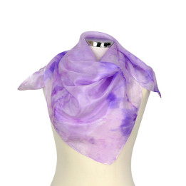 Purple Square Silk Scarf – Amethyst | Heron Design Studio