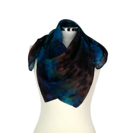 Multicolour Square Silk Scarf – Crazy Rainbow