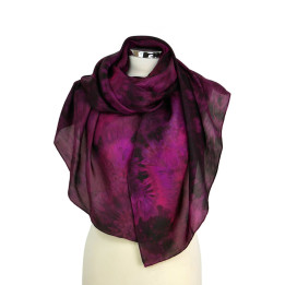 Burgundy Purple Oversized Silk Scarf – Burgundy Wine