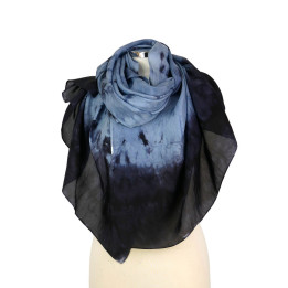Silver Grey Black Oversized Silk Scarf – Silver Queen